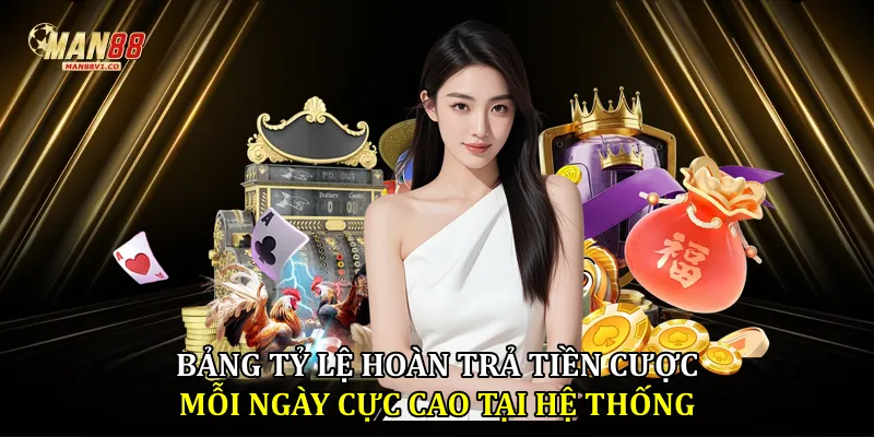 Bảng tỷ lệ hoàn trả tiền cược mỗi ngày cực cao tại hệ thống