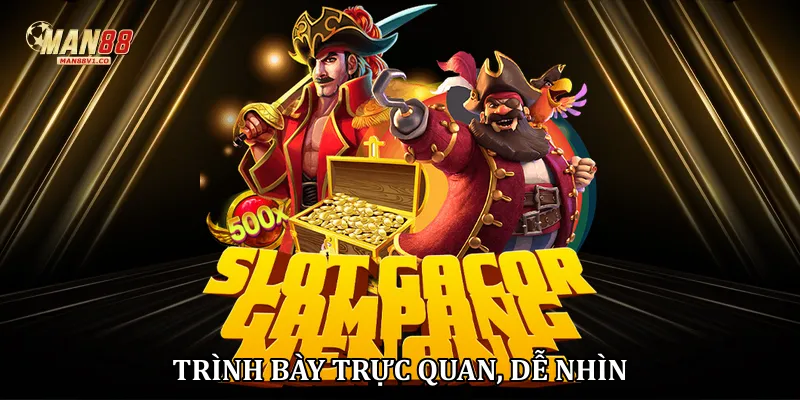 Nổ Hũ Man88 Mang Đến Không Gian Giải Trí Trực Tuyến Cuốn Hút Trình bày trực quan, dễ nhìn